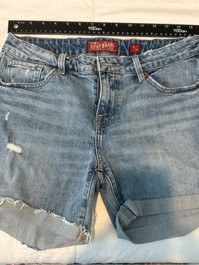 Lucky Brand Medium Blue Denim Cutoff Shorts